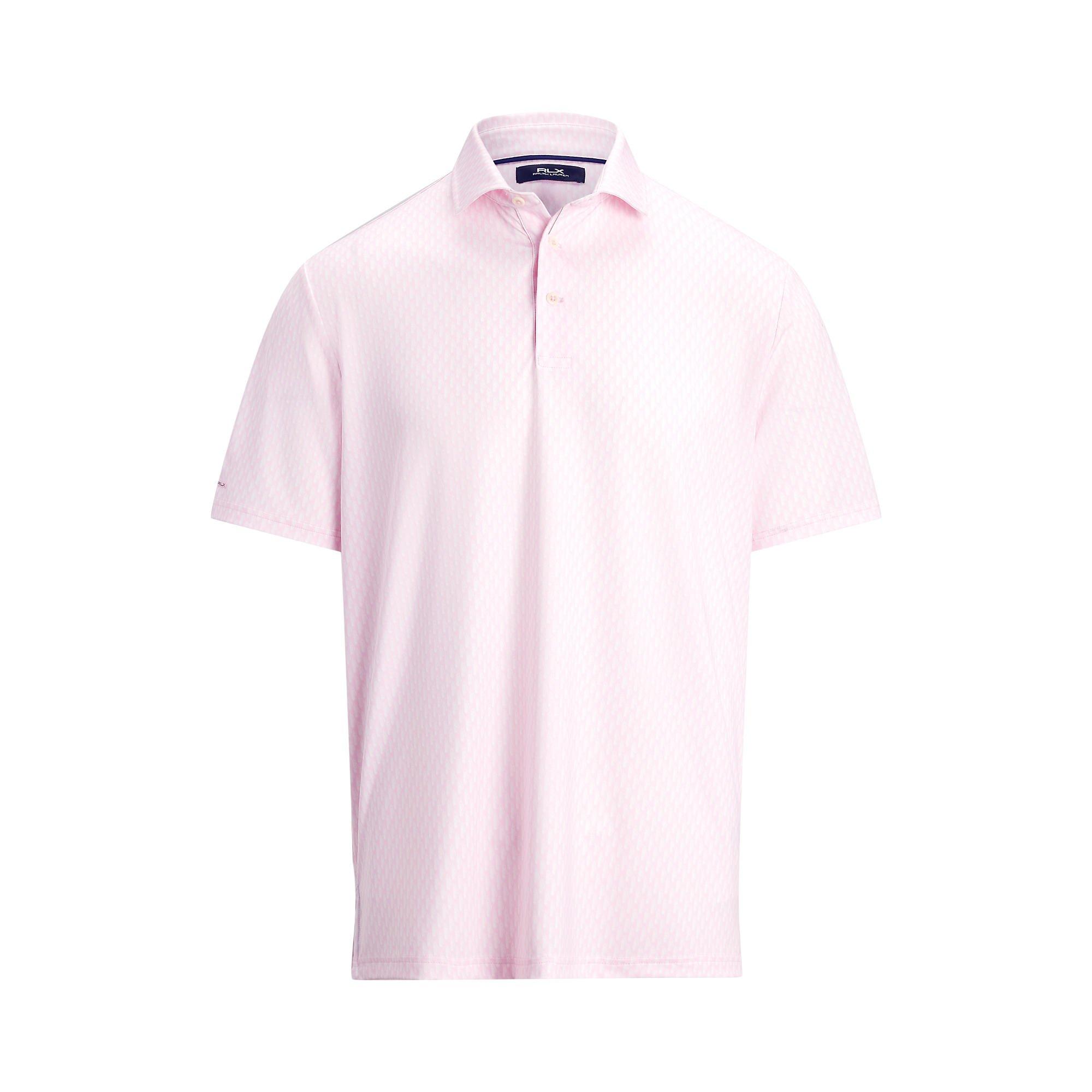 Men's Golf Club Bags Print Airflow Short Sleeve Polo | RLX
